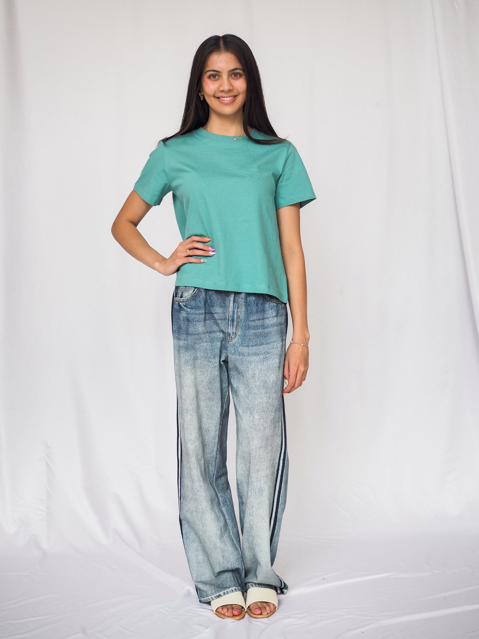 Knit Crew Neck Short Sleeve Tee - 5 Colors