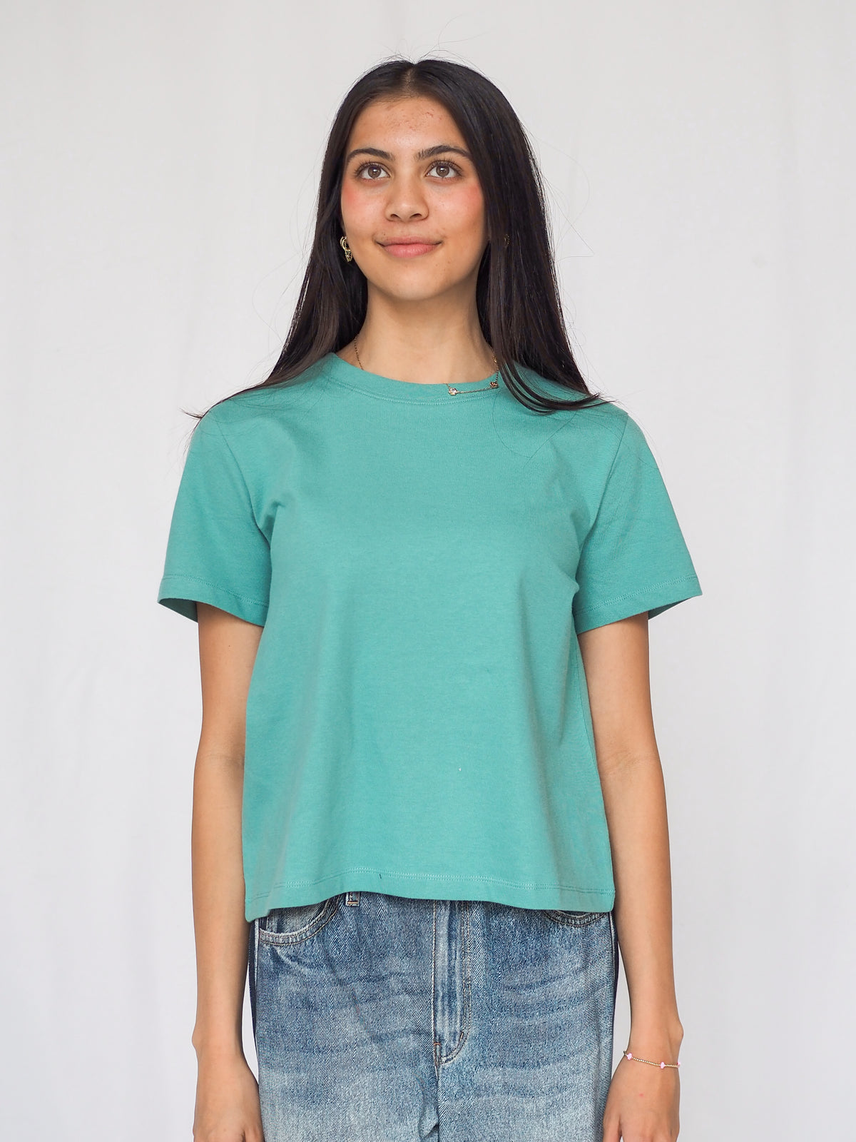 Knit Crew Neck Short Sleeve Tee - 5 Colors