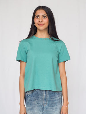 Knit Crew Neck Short Sleeve Tee - 5 Colors