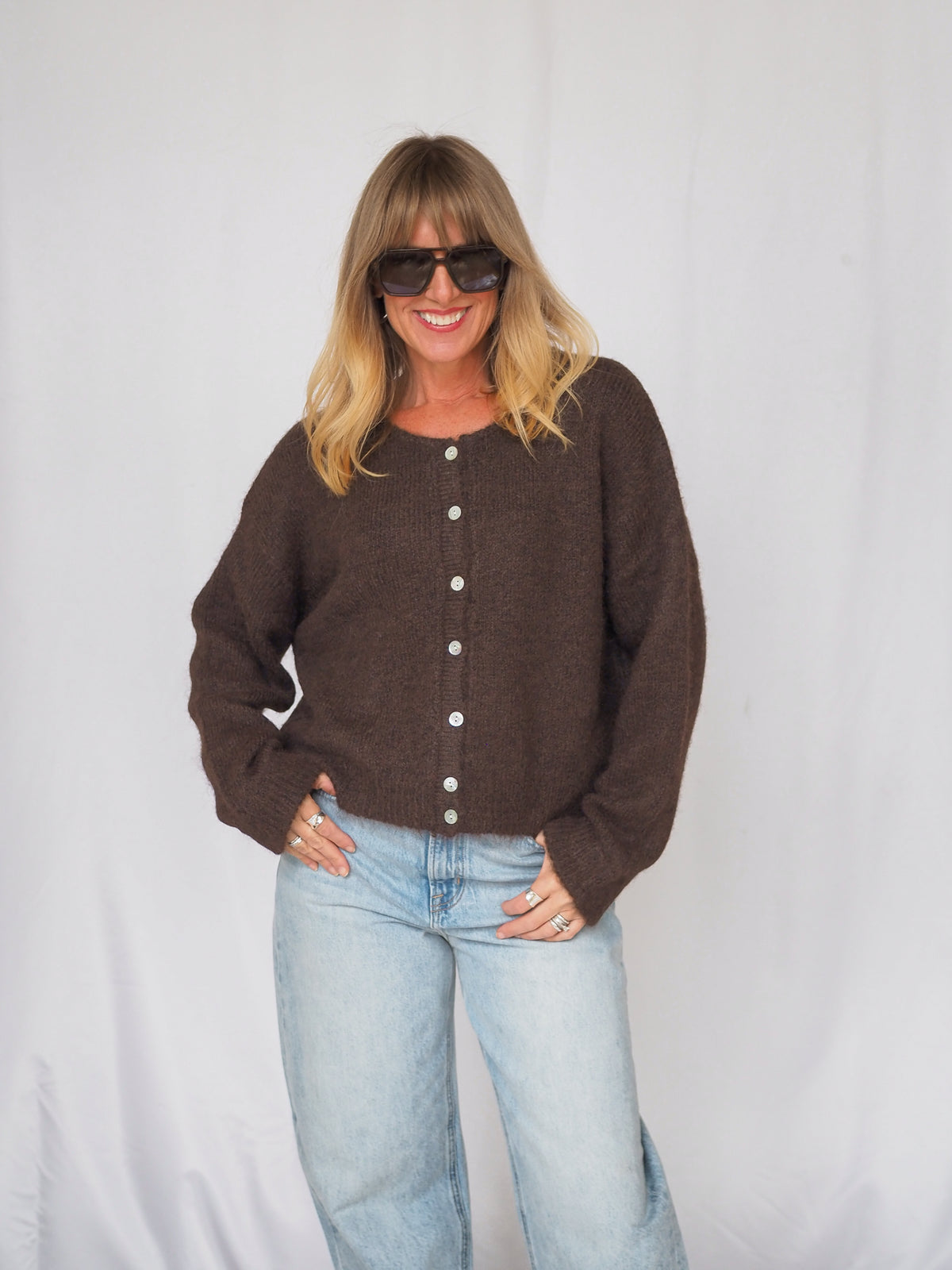 Knit Marisse Long Sleeve Cardigan