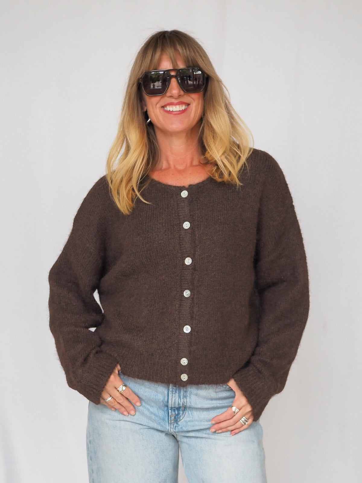Knit Marisse Long Sleeve Cardigan