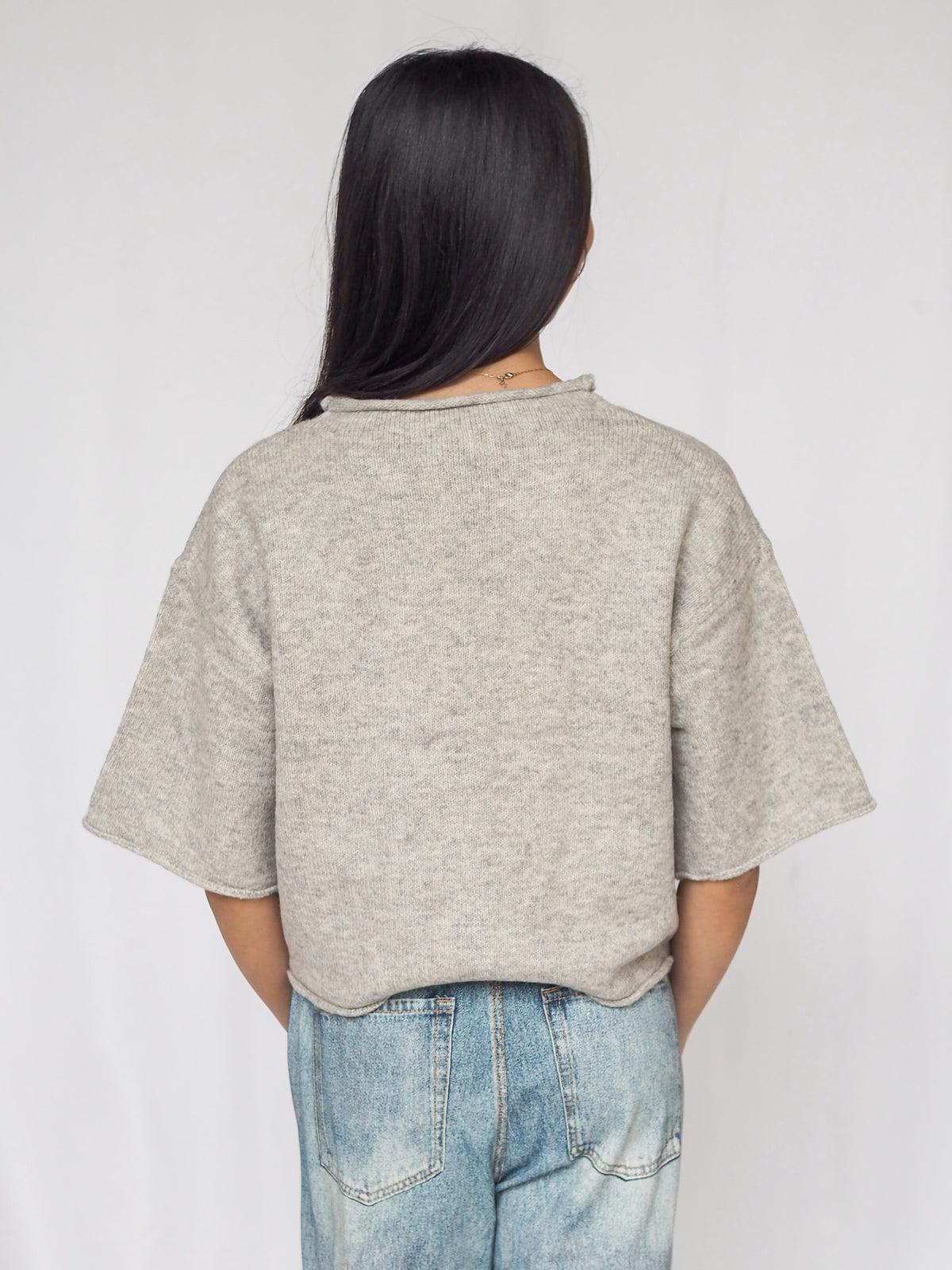 Knit Sweater Quarter Sleeve Button Up Cardigan Top - 4 Colors
