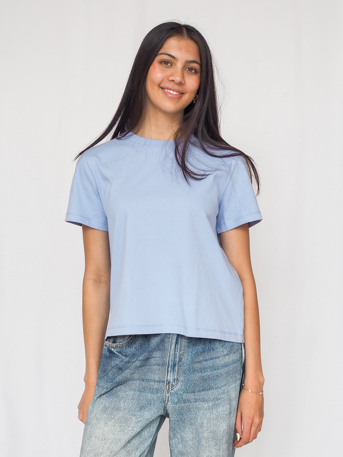 Knit Crew Neck Short Sleeve Tee - 5 Colors