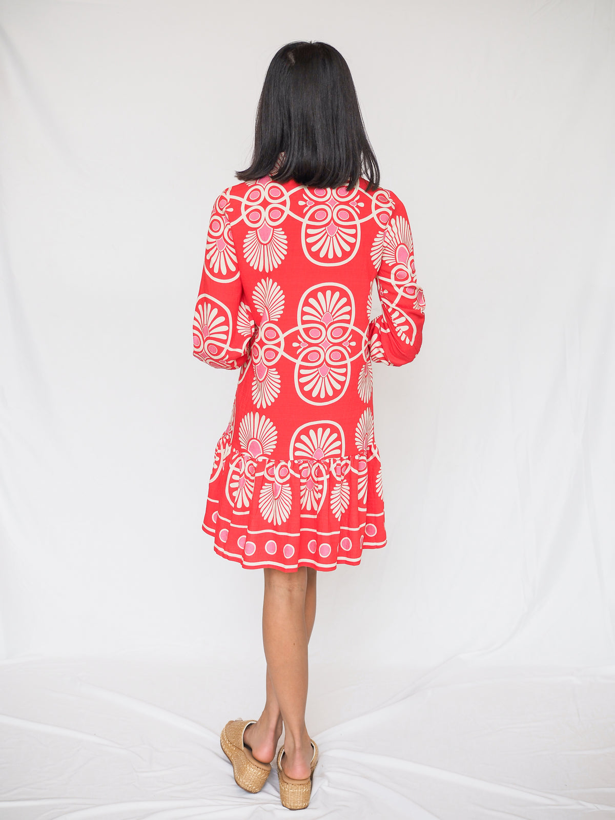 Santorini Mini Dress in Festival Medalion
