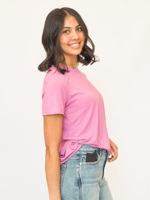 Stella Cap Sleeve Crew Neck Tee