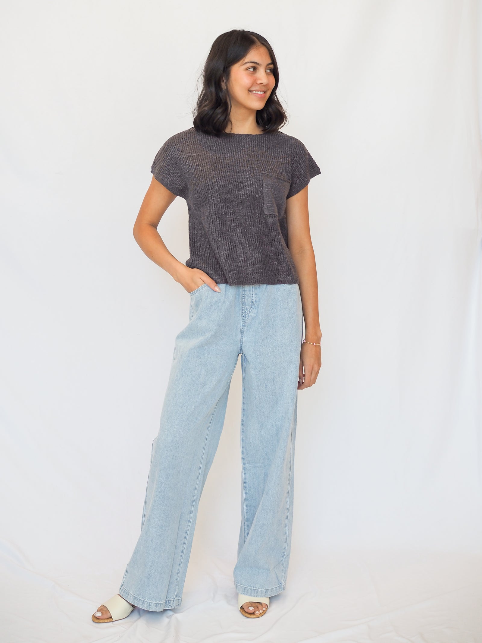 Dolman Patch Pocket Boxy Knit - 5 Colors