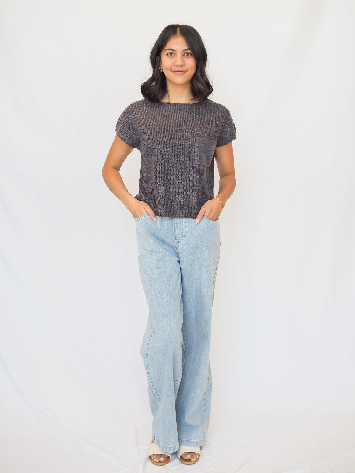 Dolman Patch Pocket Boxy Knit - 5 Colors