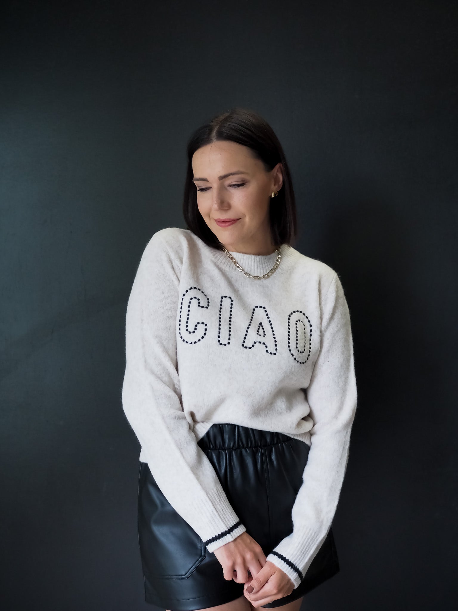 Z Supply MILAN CREAM CIAO SWEATER