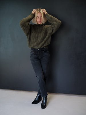 Z Supply DESMOND GREEN PULLOVER SWEATER