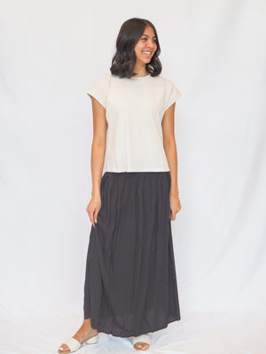 Stella Cap Sleeve Crew Neck Tee