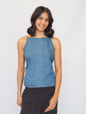 Tiana Tank in Sena Blue
