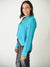 Jennifer Scuba Blue Blouse