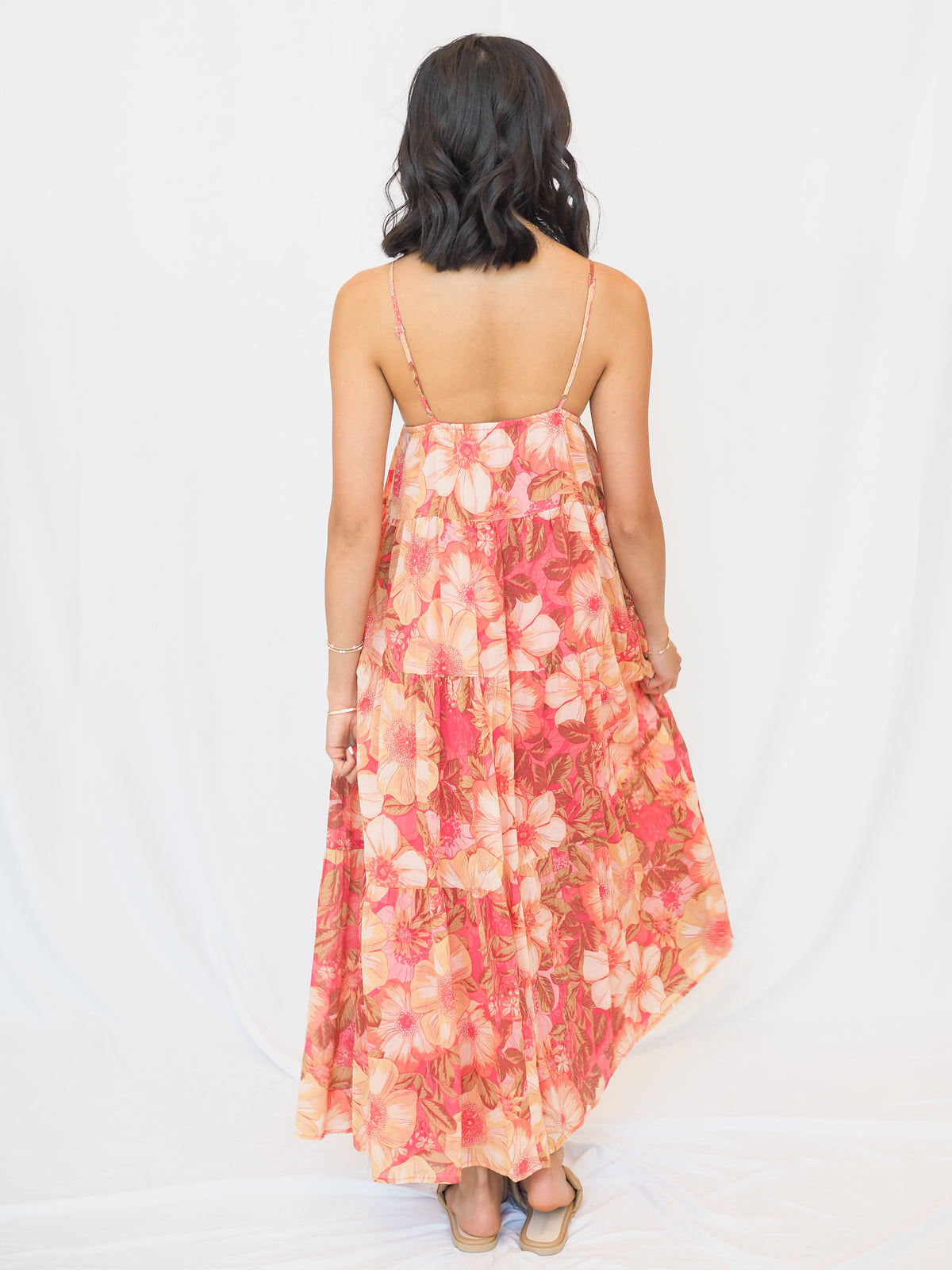 Miranda Dress in Coral