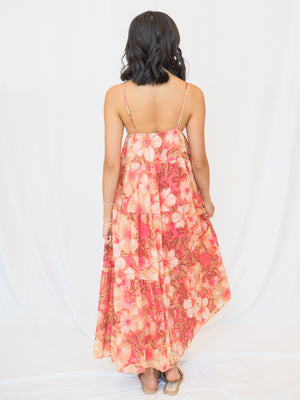 Miranda Dress in Coral
