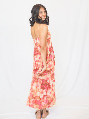 Miranda Dress in Coral