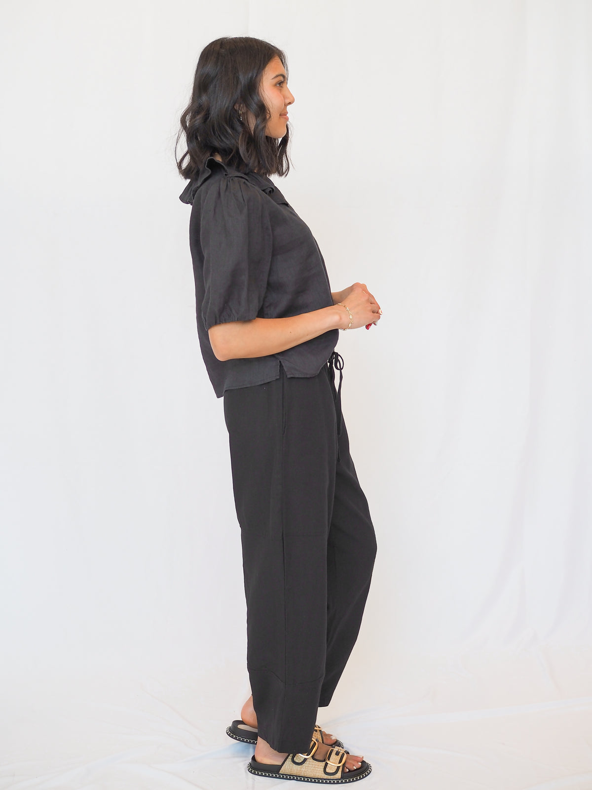 Rayne Pull on Pant in Black