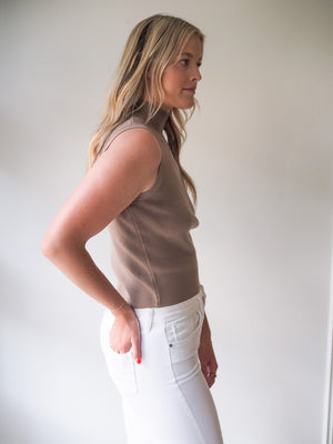 Deluc TRAFFIC KNITTED MOCHA TOP