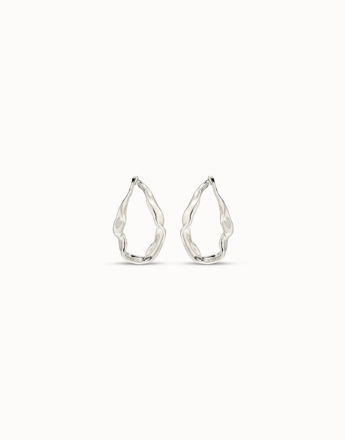Uno De 50 Mare Silver Hoop Earrings