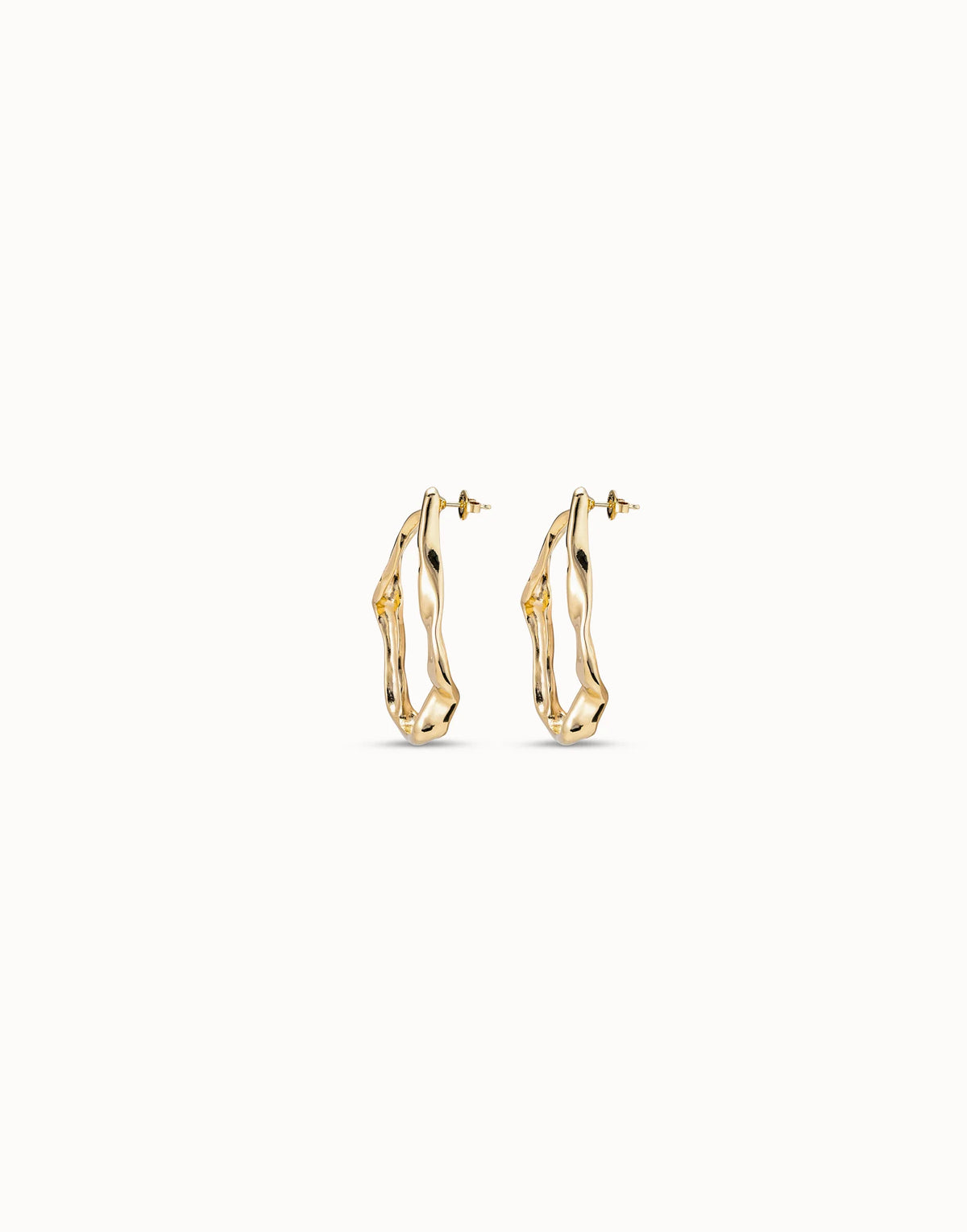 Uno De 50 Mare Gold Hoop Earrings