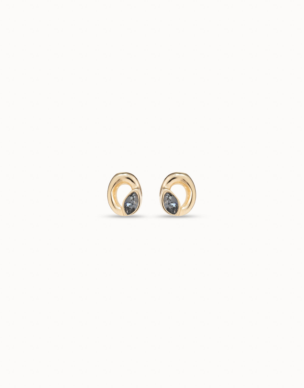 Uno De 50 Details Spiral Gold Earrings