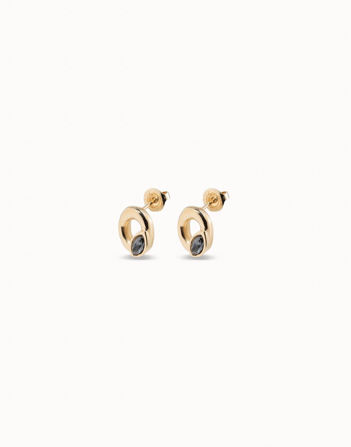 Uno De 50 Details Spiral Gold Earrings