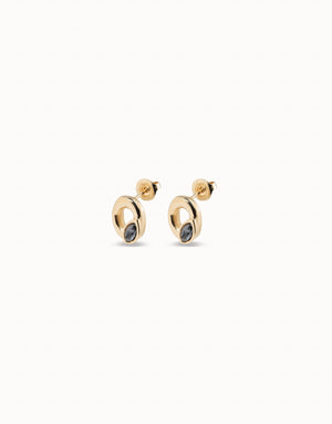 Uno De 50 Details Spiral Gold Earrings