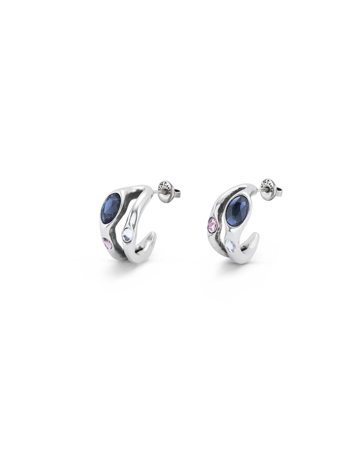 Uno De 50 Hoop Earrings with Multicolor Crystal