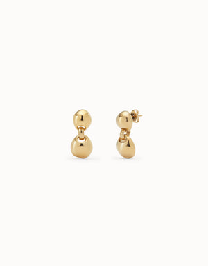Uno De 50 Ser Intrepida Gold Earrings