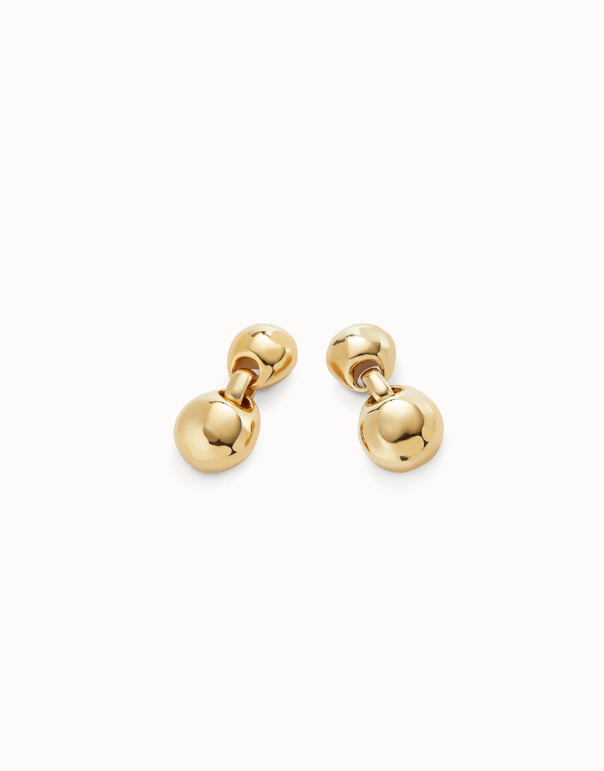 Uno De 50 Ser Intrepida Gold Earrings