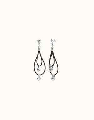 Uno De 50 Gravedad 2 Loop Silver Earrings