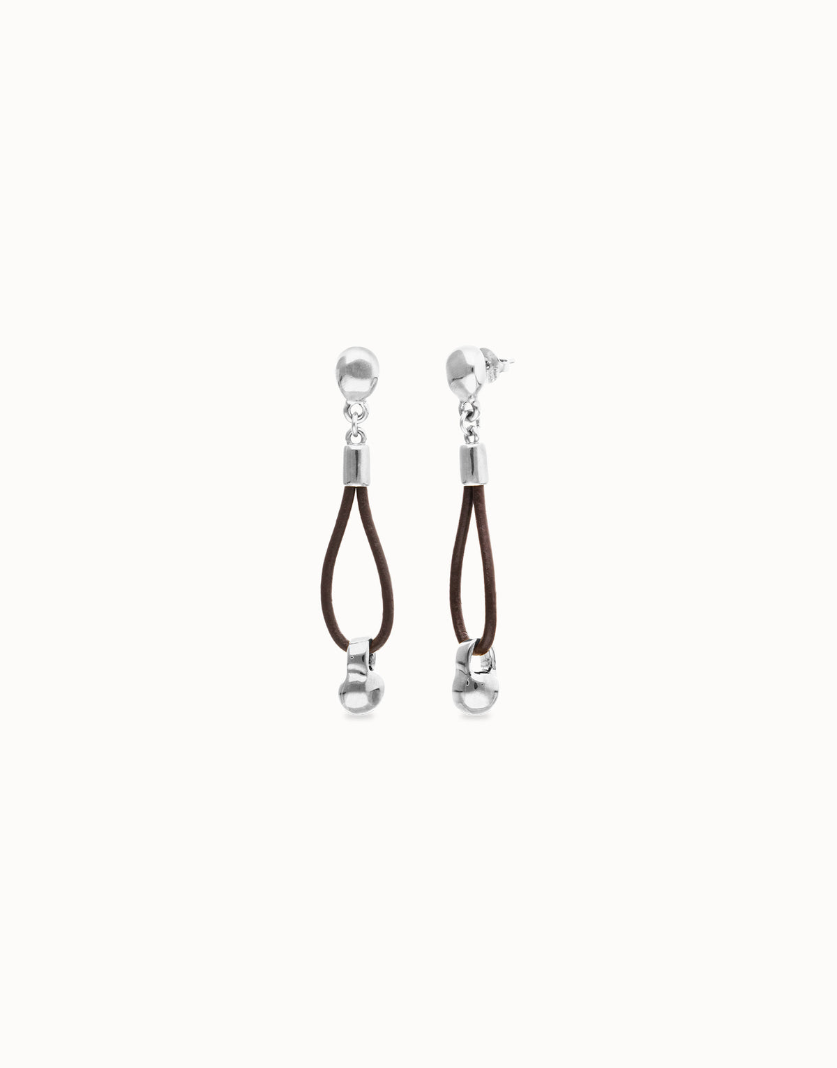 Uno De 50 Gravedad SIlver 1 Loop Earrings