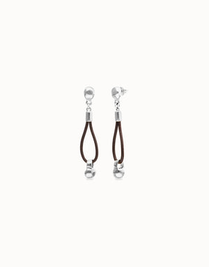 Uno De 50 Gravedad SIlver 1 Loop Earrings