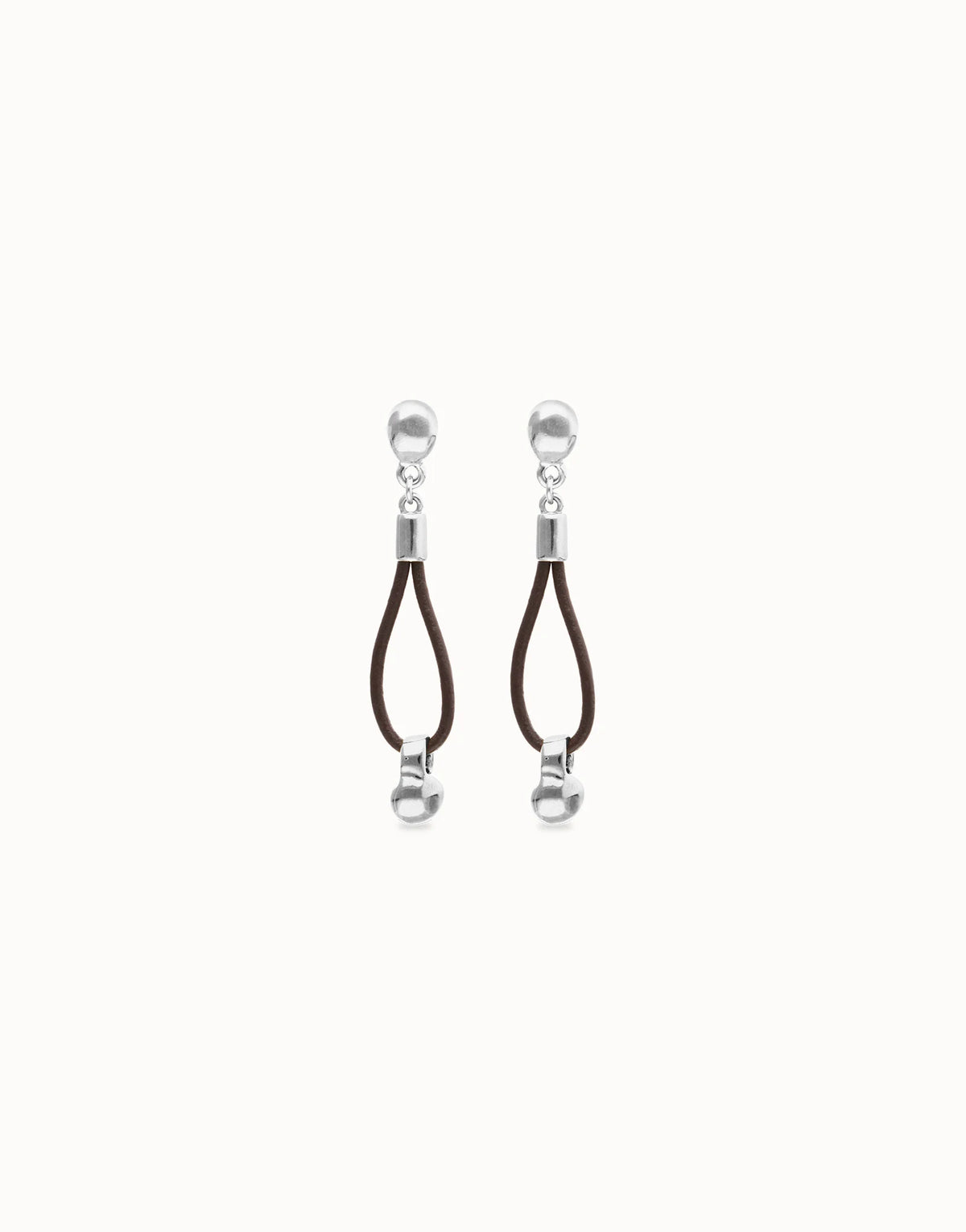 Uno De 50 Gravedad SIlver 1 Loop Earrings