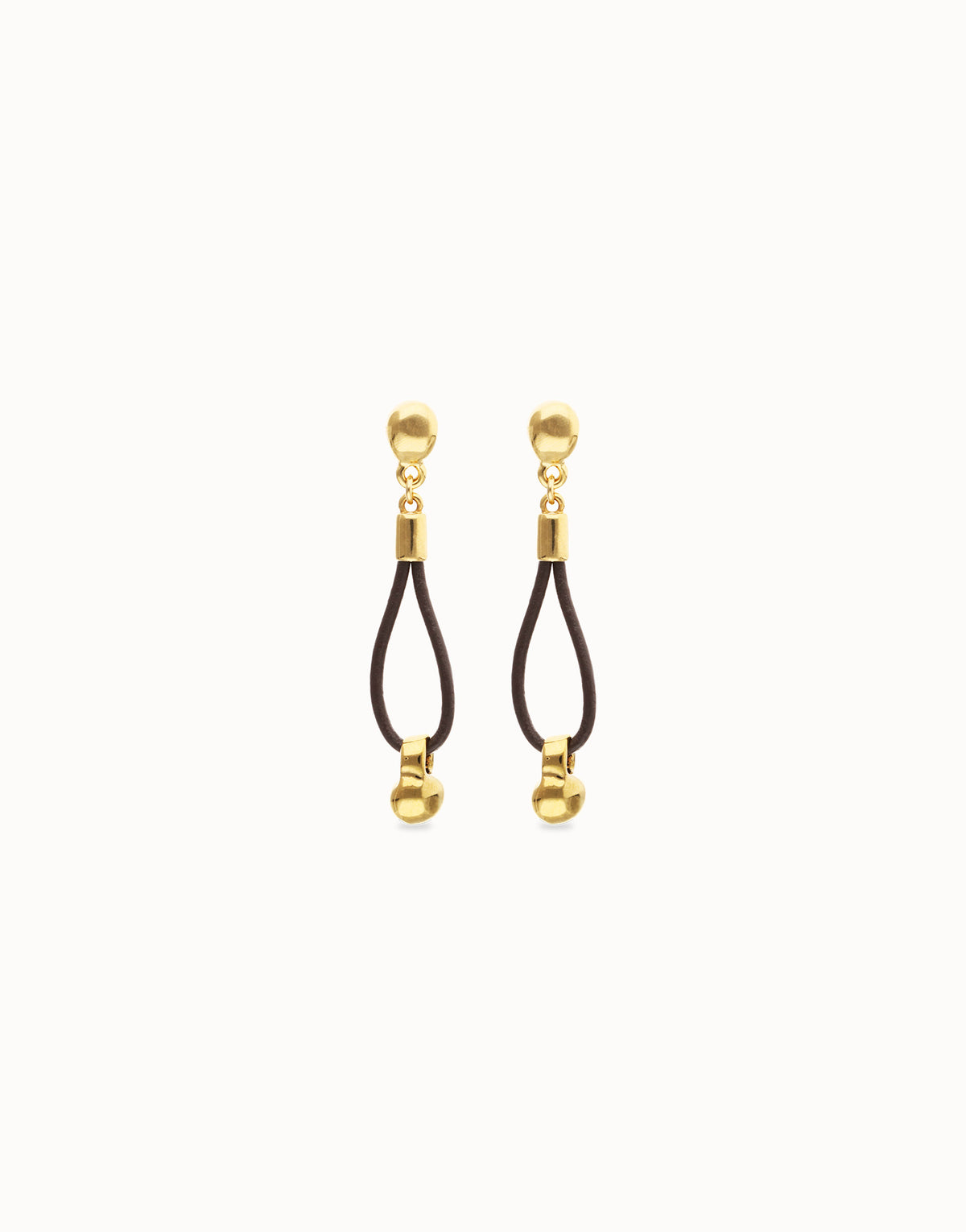 Uno De 50 Gravedad Gold 1 Loop Earrings