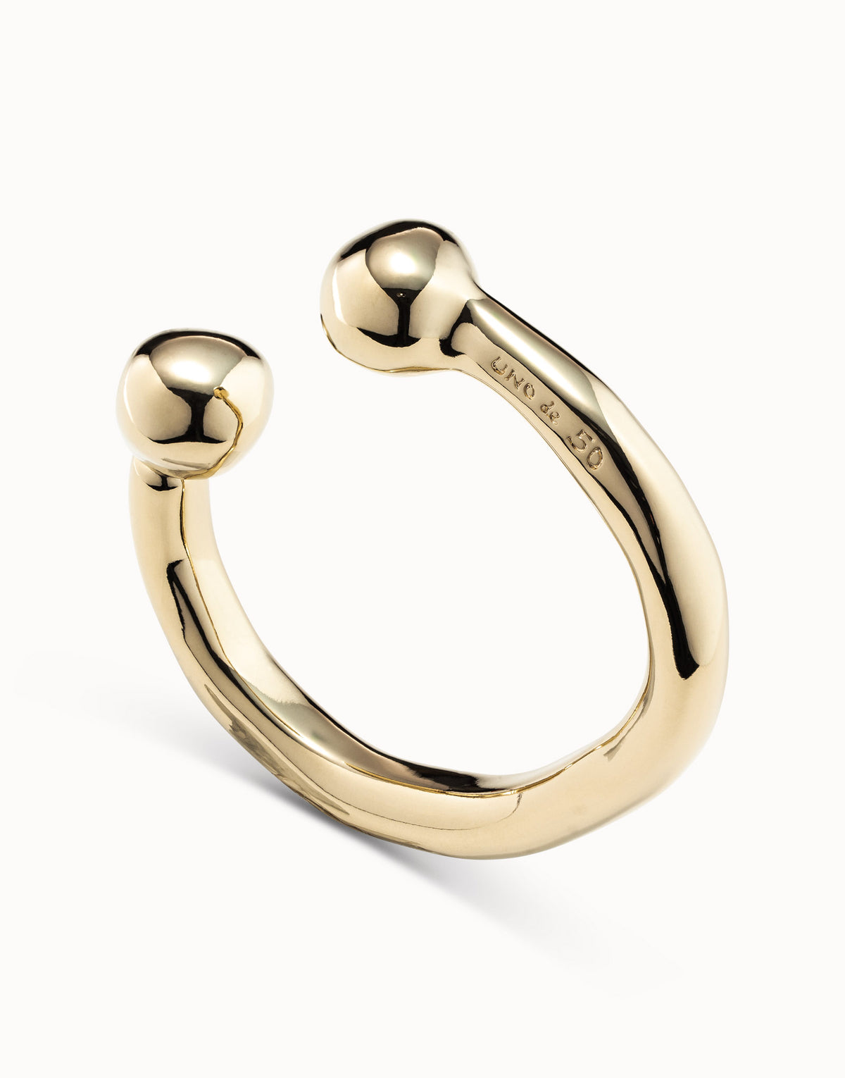 Uno De 50 Bangle Bracelet with Double Ball