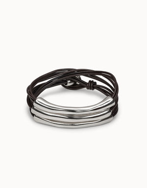 UNODE50 Multi Strand Leather Bracelet