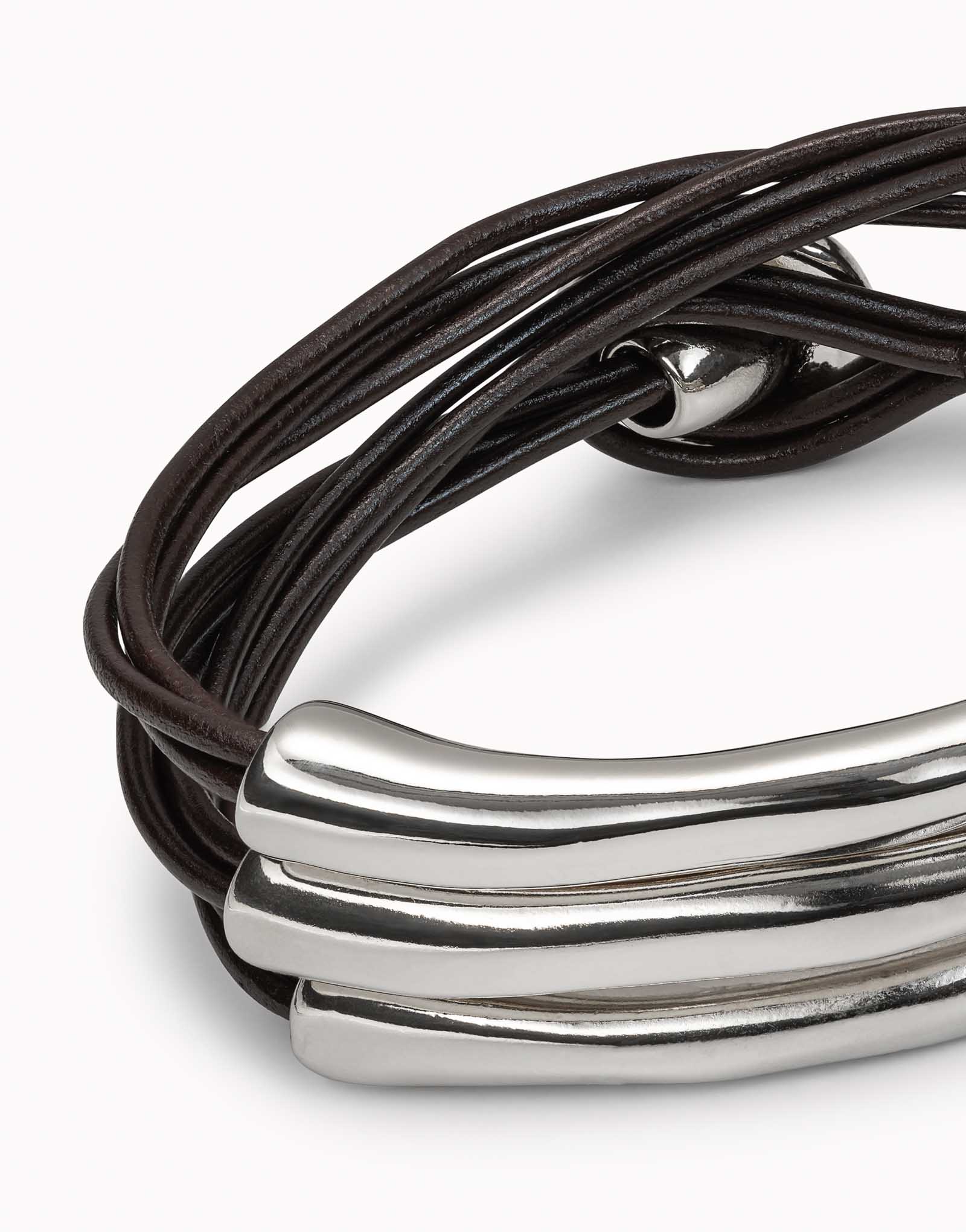 UNODE50 Multi Strand Leather Bracelet