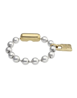 Uno De 50 Beaded Bracelet with Padlock