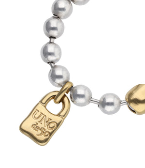 Uno De 50 Beaded Bracelet with Padlock