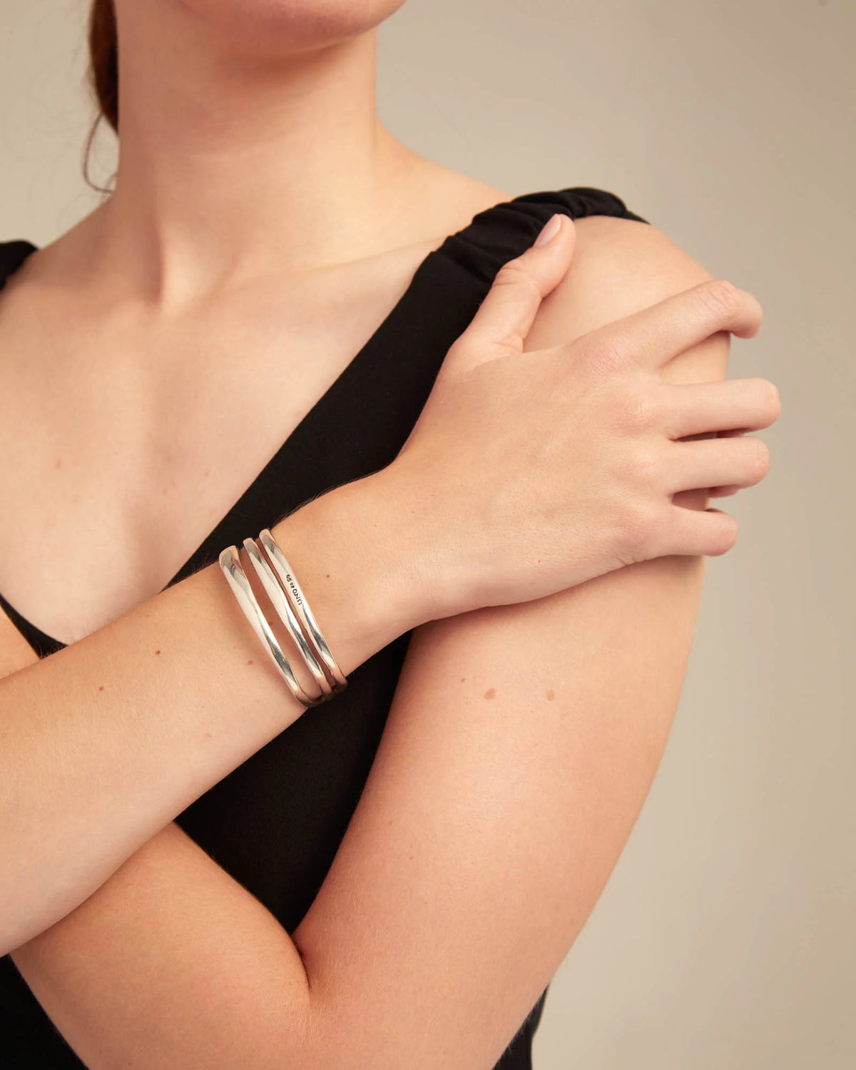 Uno De 50 Electrik Silver Cuff Bracelet