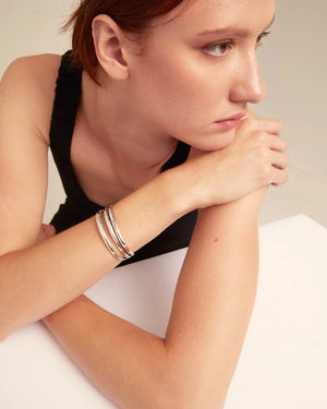 Uno De 50 Electrik Silver Cuff Bracelet