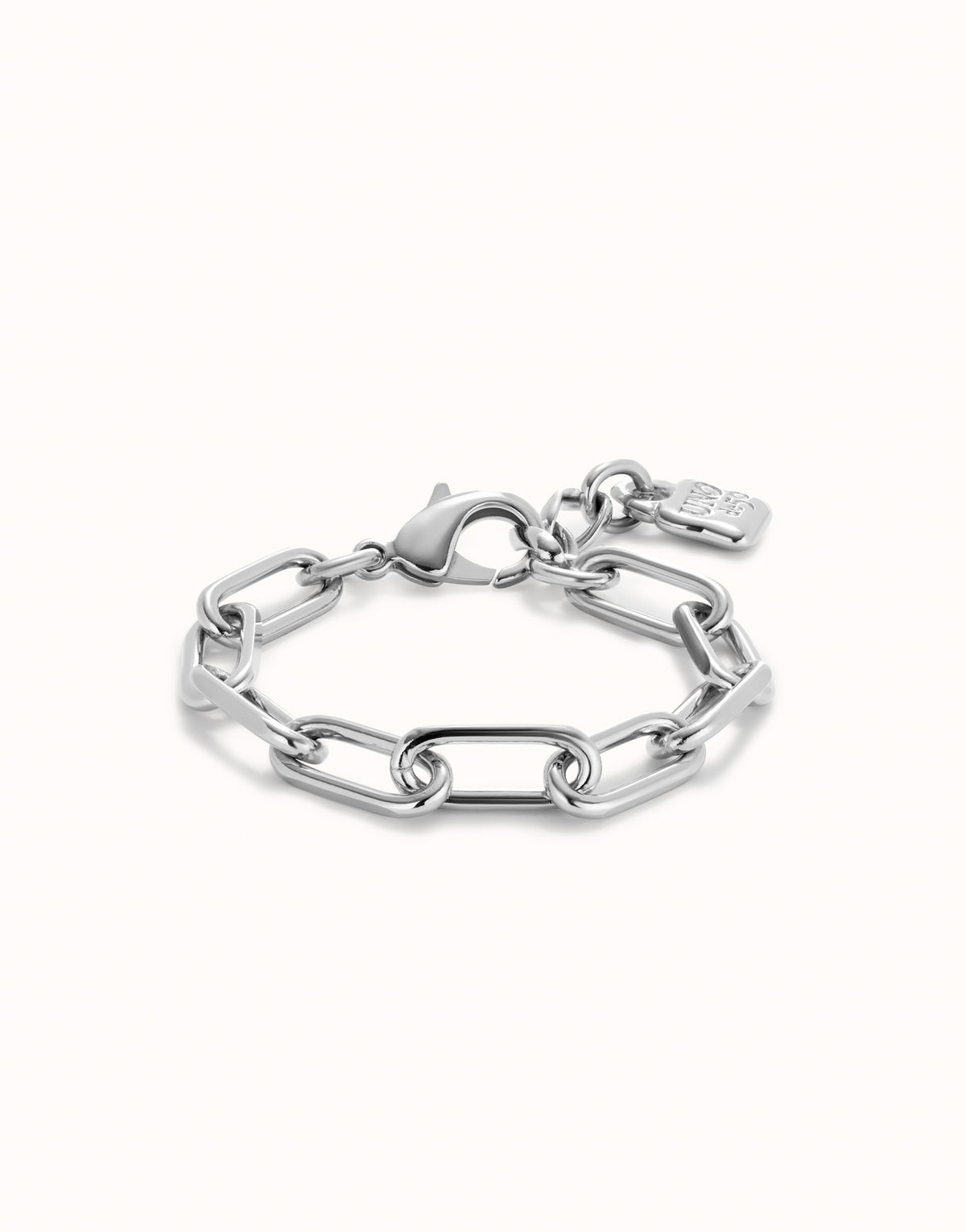 Uno De 50 Paper Clip Link Bracelet with Padlock