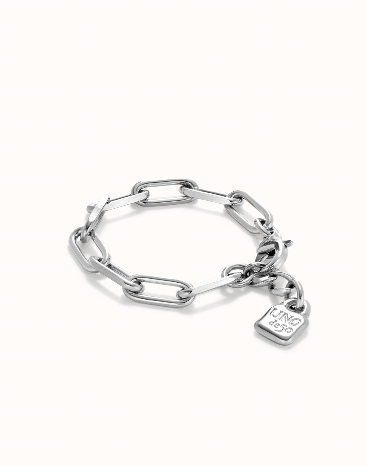 Uno De 50 Paper Clip Link Bracelet with Padlock
