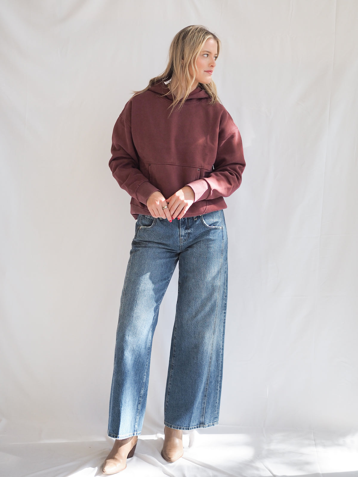 Cori Burgundy Hoodie