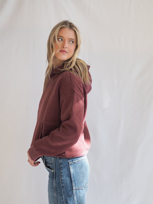 Cori Burgundy Hoodie