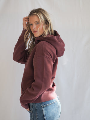 Cori Burgundy Hoodie