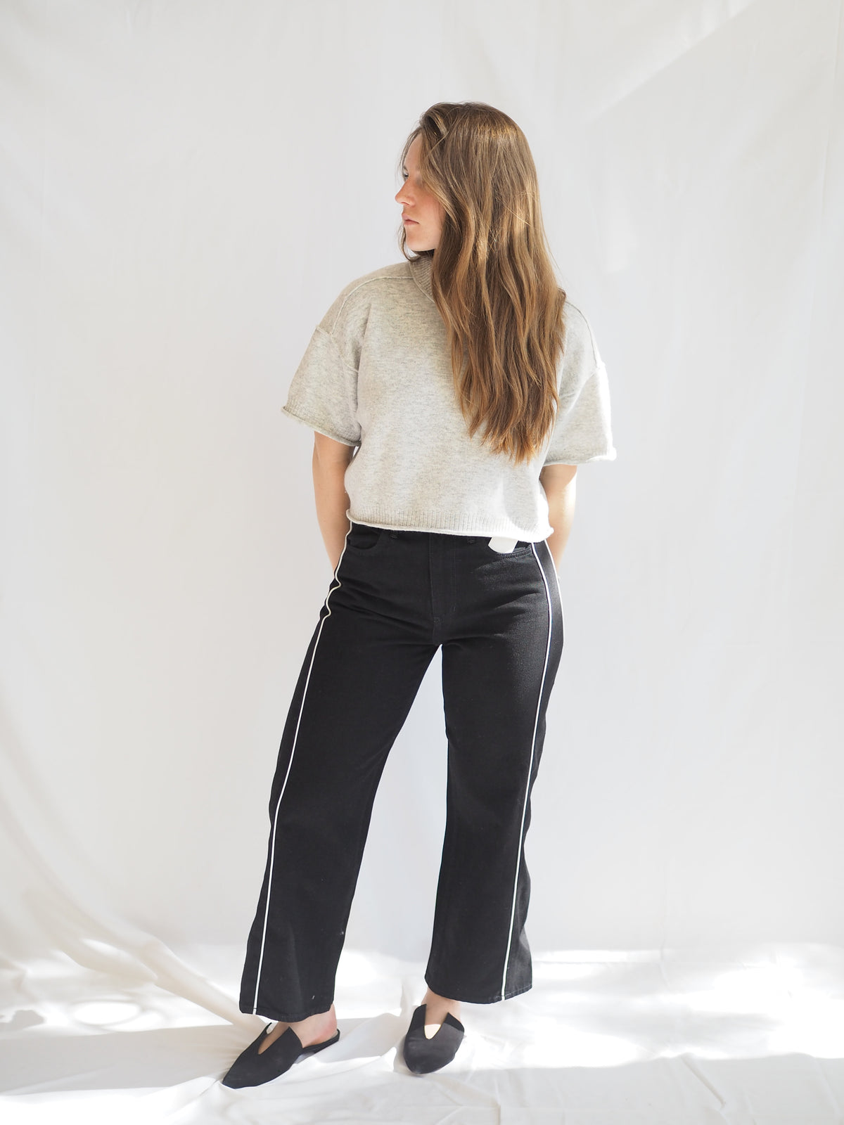 Just Black Denim Barrel Jean Twist