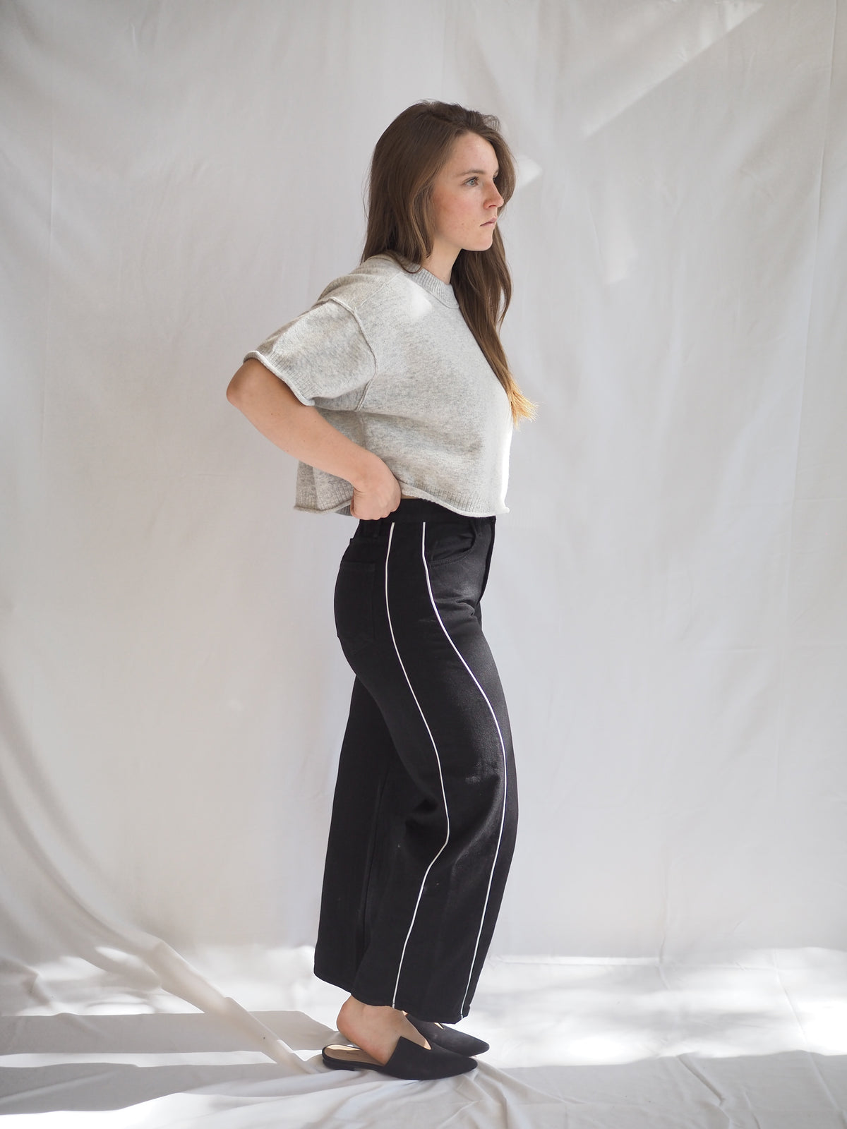 Just Black Denim Barrel Jean Twist