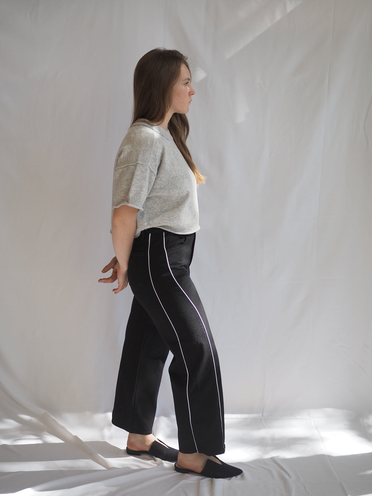 Just Black Denim Barrel Jean Twist