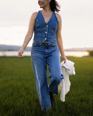 MICKY Denim Vest TOP